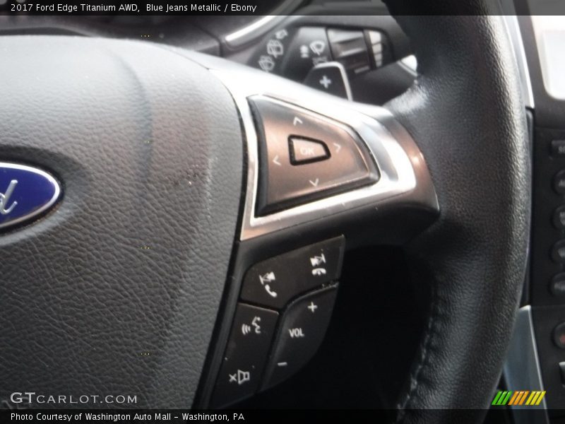 Blue Jeans Metallic / Ebony 2017 Ford Edge Titanium AWD