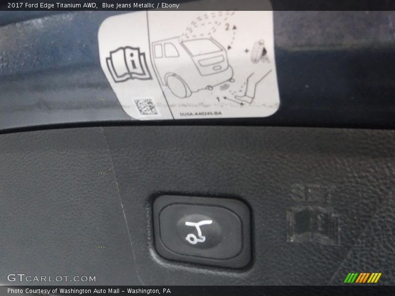 Blue Jeans Metallic / Ebony 2017 Ford Edge Titanium AWD