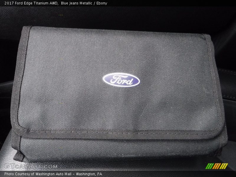 Blue Jeans Metallic / Ebony 2017 Ford Edge Titanium AWD