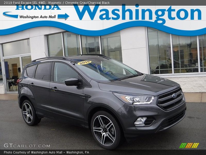 Magnetic / Chromite Gray/Charcoal Black 2019 Ford Escape SEL 4WD