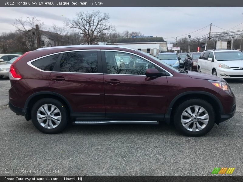 Basque Red Pearl II / Gray 2012 Honda CR-V EX 4WD