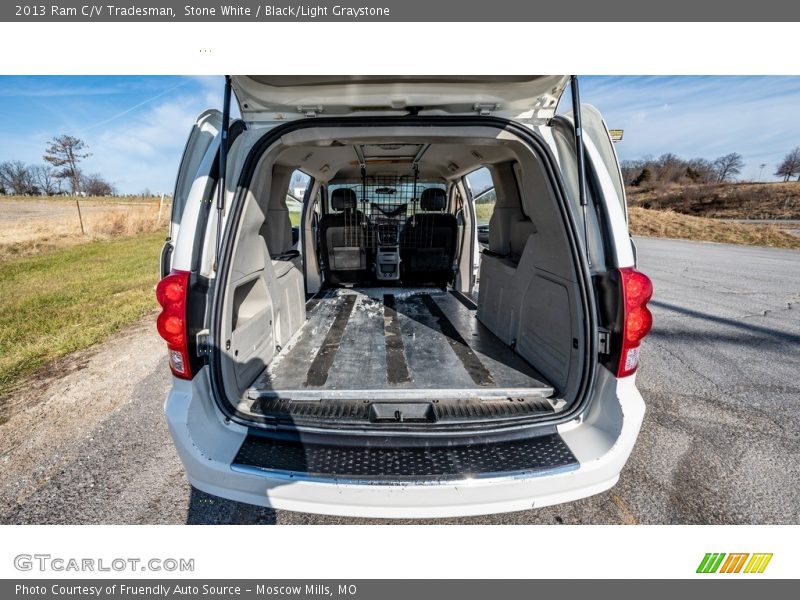 Stone White / Black/Light Graystone 2013 Ram C/V Tradesman