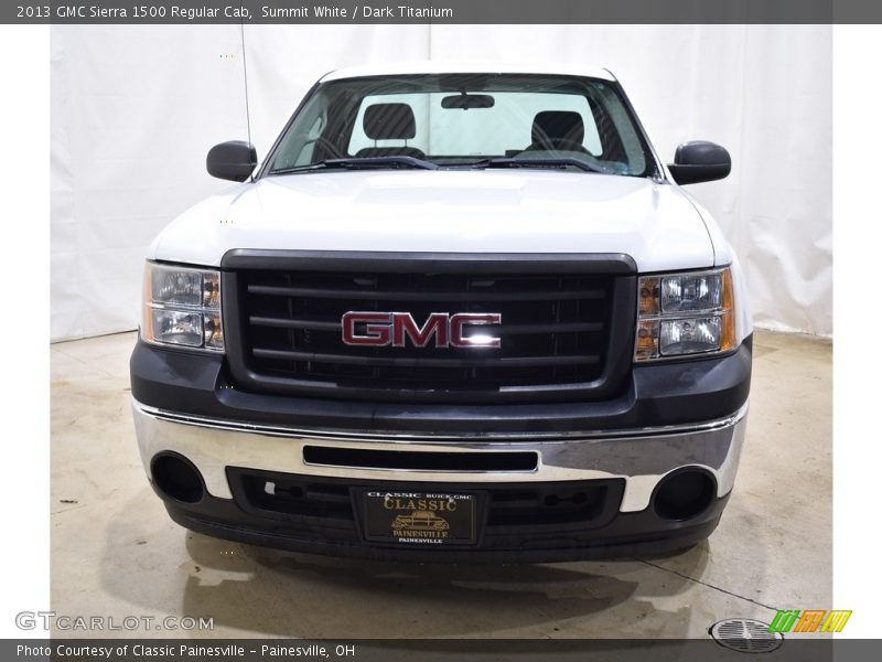 Summit White / Dark Titanium 2013 GMC Sierra 1500 Regular Cab