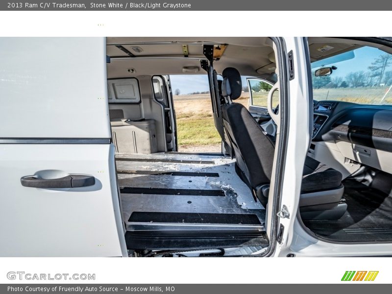 Stone White / Black/Light Graystone 2013 Ram C/V Tradesman