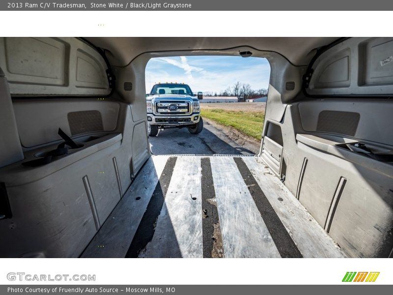 Stone White / Black/Light Graystone 2013 Ram C/V Tradesman