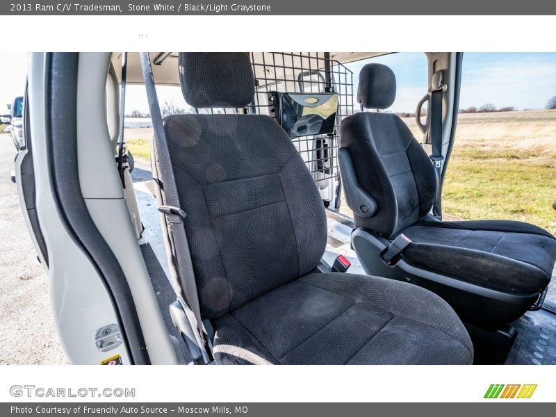 Stone White / Black/Light Graystone 2013 Ram C/V Tradesman