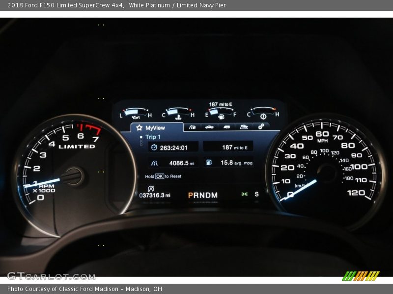 White Platinum / Limited Navy Pier 2018 Ford F150 Limited SuperCrew 4x4