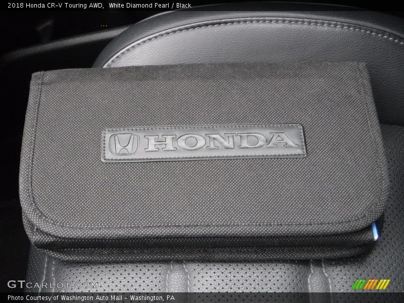White Diamond Pearl / Black 2018 Honda CR-V Touring AWD