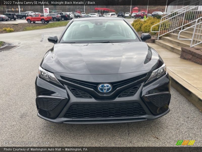 Midnight Black Metallic / Black 2022 Toyota Camry SE Hybrid