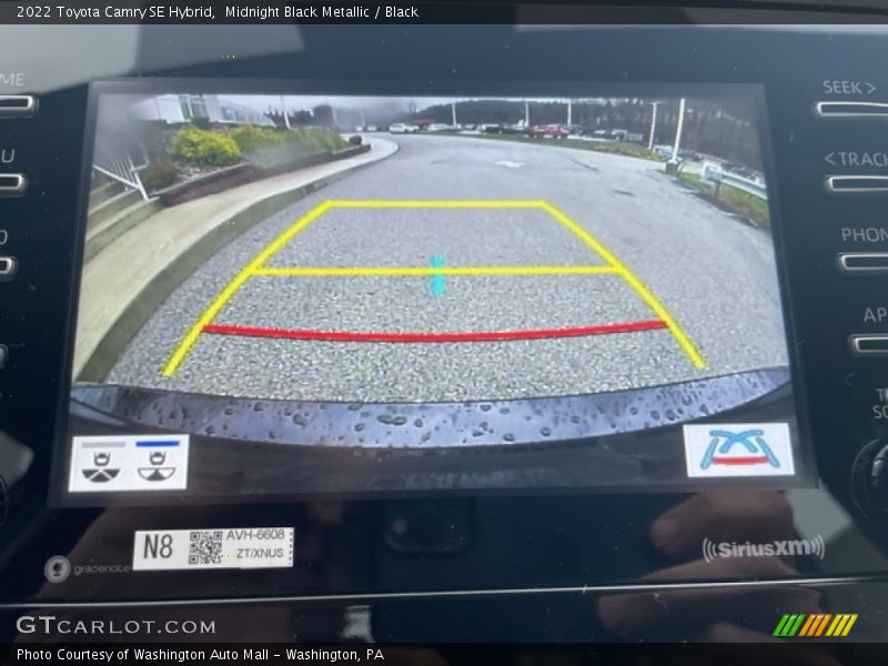 Midnight Black Metallic / Black 2022 Toyota Camry SE Hybrid