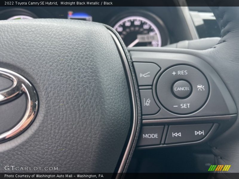 Midnight Black Metallic / Black 2022 Toyota Camry SE Hybrid