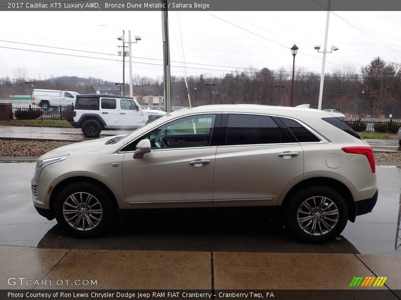 Bronze Dune Metallic / Sahara Beige 2017 Cadillac XT5 Luxury AWD