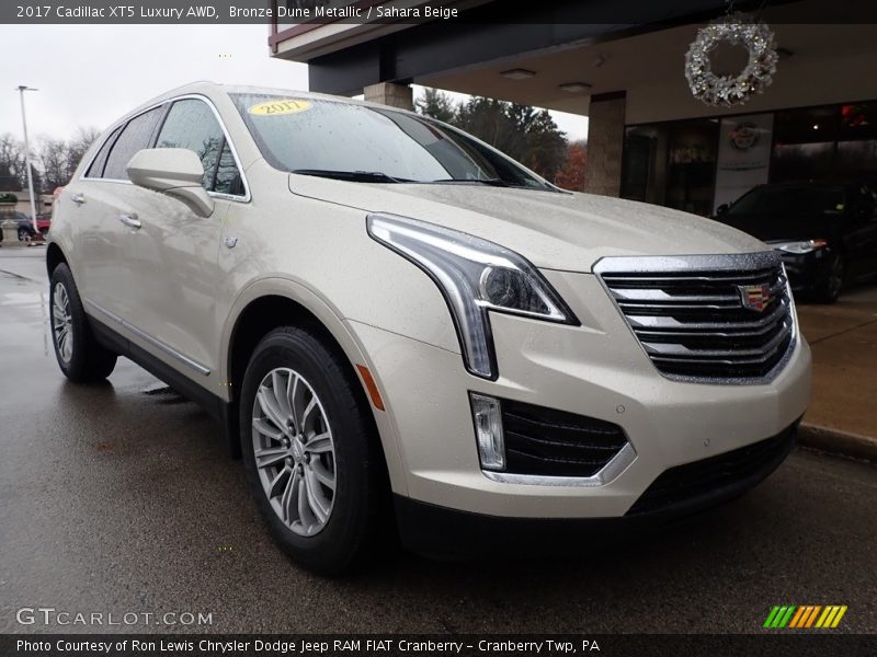 Bronze Dune Metallic / Sahara Beige 2017 Cadillac XT5 Luxury AWD