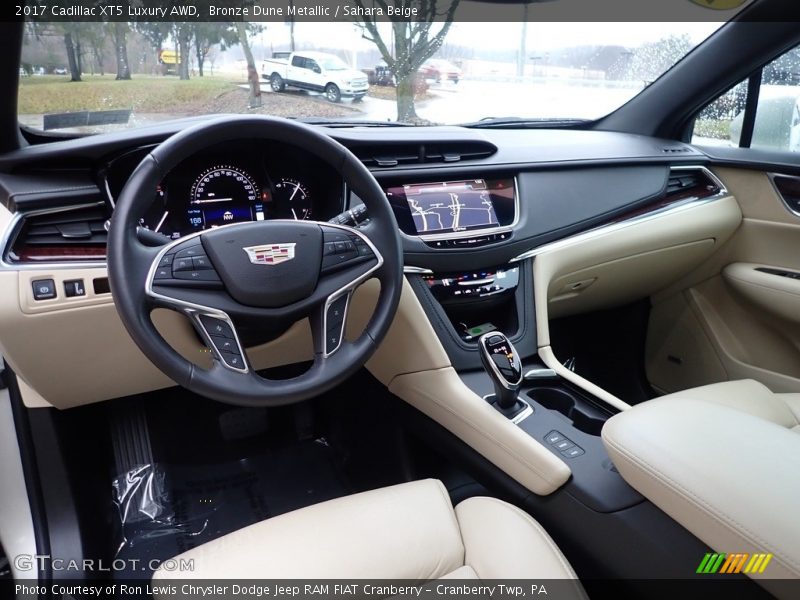 Bronze Dune Metallic / Sahara Beige 2017 Cadillac XT5 Luxury AWD