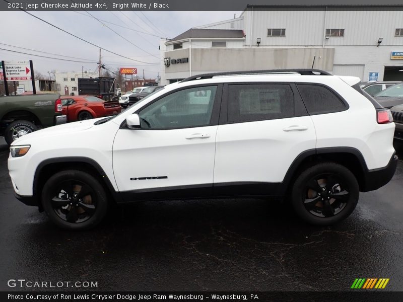 Bright White / Black 2021 Jeep Cherokee Altitude 4x4