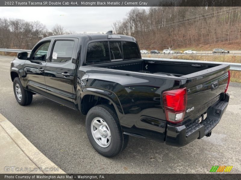 Midnight Black Metallic / Cement Gray 2022 Toyota Tacoma SR Double Cab 4x4