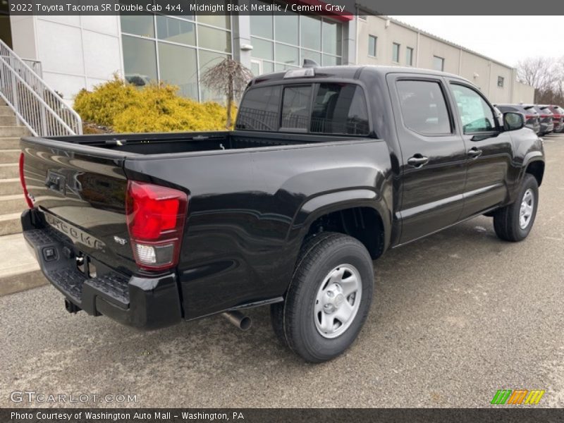 Midnight Black Metallic / Cement Gray 2022 Toyota Tacoma SR Double Cab 4x4