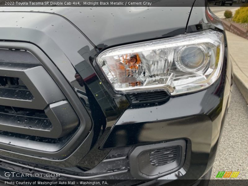 Midnight Black Metallic / Cement Gray 2022 Toyota Tacoma SR Double Cab 4x4