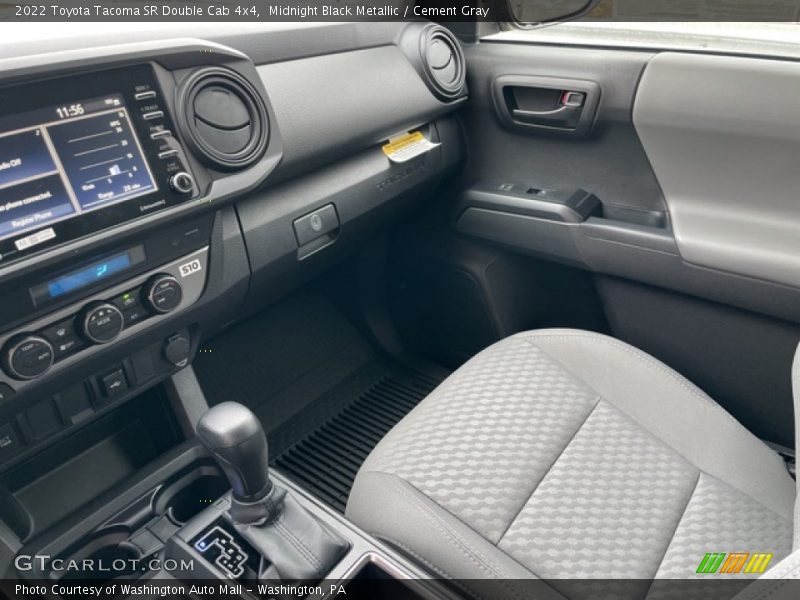 Midnight Black Metallic / Cement Gray 2022 Toyota Tacoma SR Double Cab 4x4