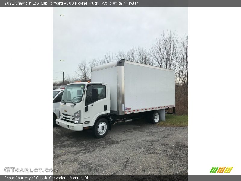 Arctic White / Pewter 2021 Chevrolet Low Cab Forward 4500 Moving Truck