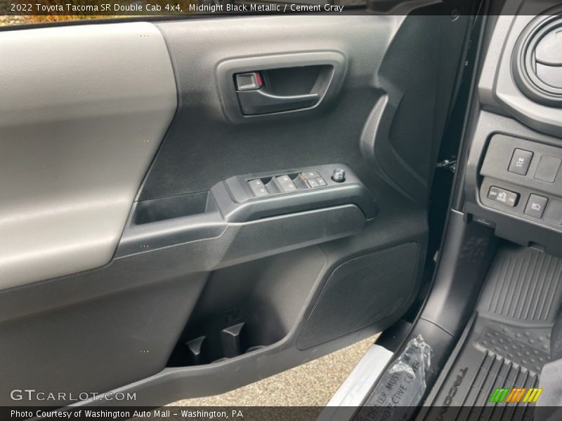 Midnight Black Metallic / Cement Gray 2022 Toyota Tacoma SR Double Cab 4x4