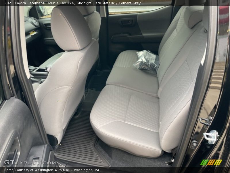 Midnight Black Metallic / Cement Gray 2022 Toyota Tacoma SR Double Cab 4x4