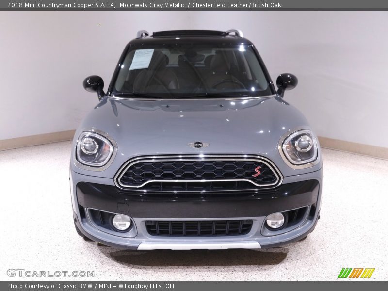 Moonwalk Gray Metallic / Chesterfield Leather/British Oak 2018 Mini Countryman Cooper S ALL4