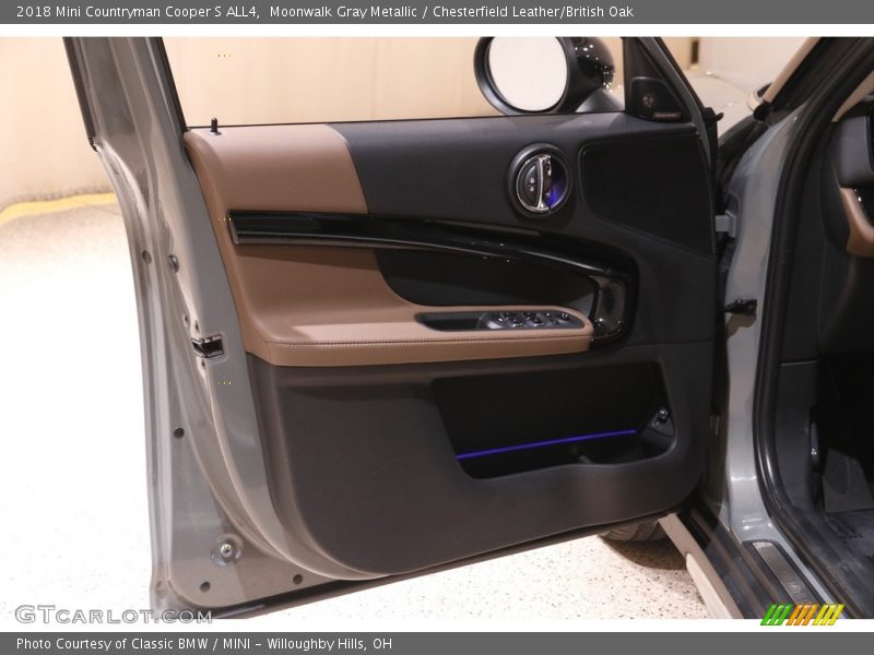 Moonwalk Gray Metallic / Chesterfield Leather/British Oak 2018 Mini Countryman Cooper S ALL4