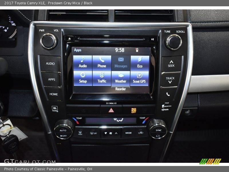 Predawn Gray Mica / Black 2017 Toyota Camry XLE