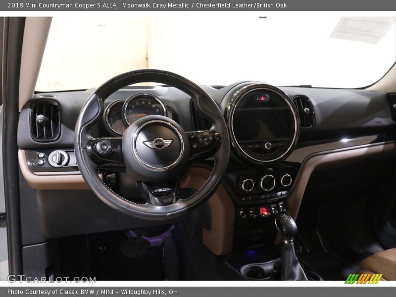 Moonwalk Gray Metallic / Chesterfield Leather/British Oak 2018 Mini Countryman Cooper S ALL4