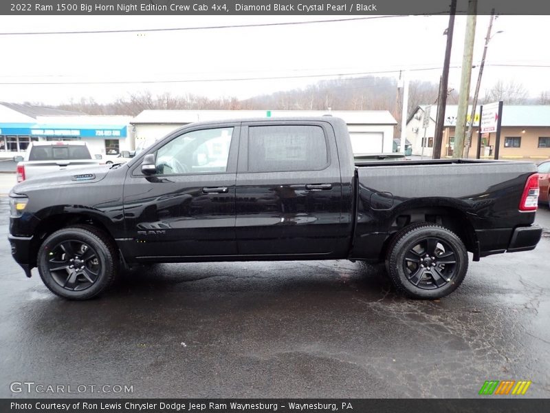Diamond Black Crystal Pearl / Black 2022 Ram 1500 Big Horn Night Edition Crew Cab 4x4