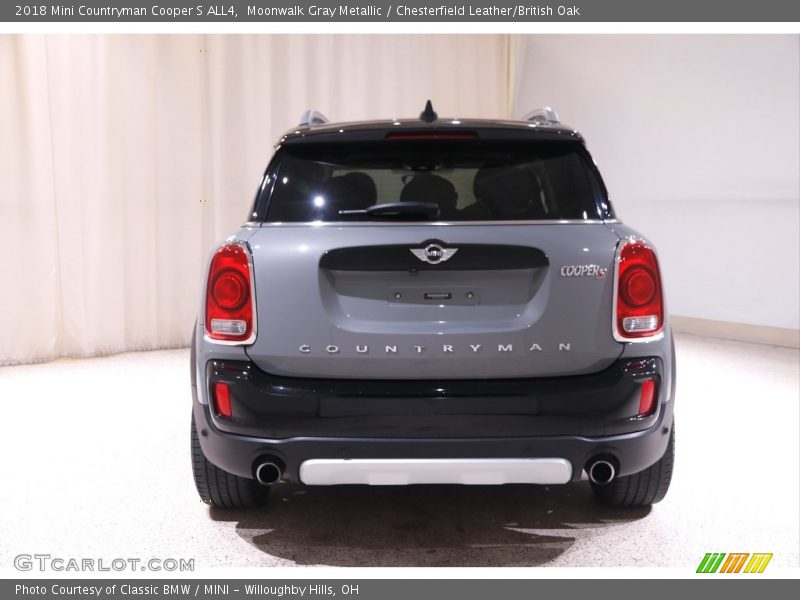 Moonwalk Gray Metallic / Chesterfield Leather/British Oak 2018 Mini Countryman Cooper S ALL4