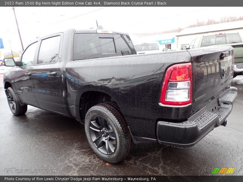 Diamond Black Crystal Pearl / Black 2022 Ram 1500 Big Horn Night Edition Crew Cab 4x4