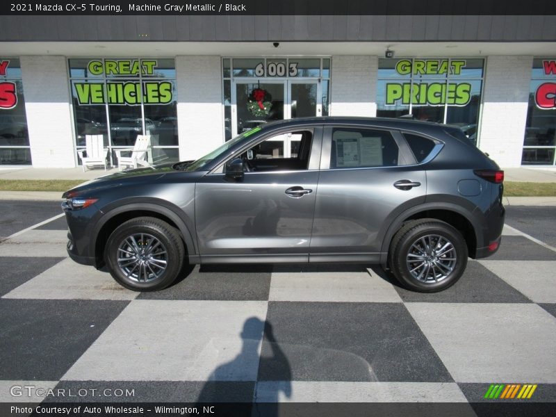 Machine Gray Metallic / Black 2021 Mazda CX-5 Touring