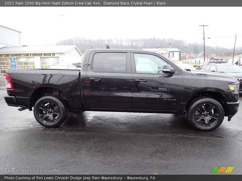 Diamond Black Crystal Pearl / Black 2022 Ram 1500 Big Horn Night Edition Crew Cab 4x4