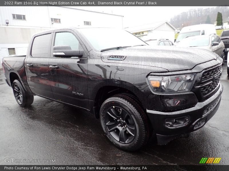 Diamond Black Crystal Pearl / Black 2022 Ram 1500 Big Horn Night Edition Crew Cab 4x4