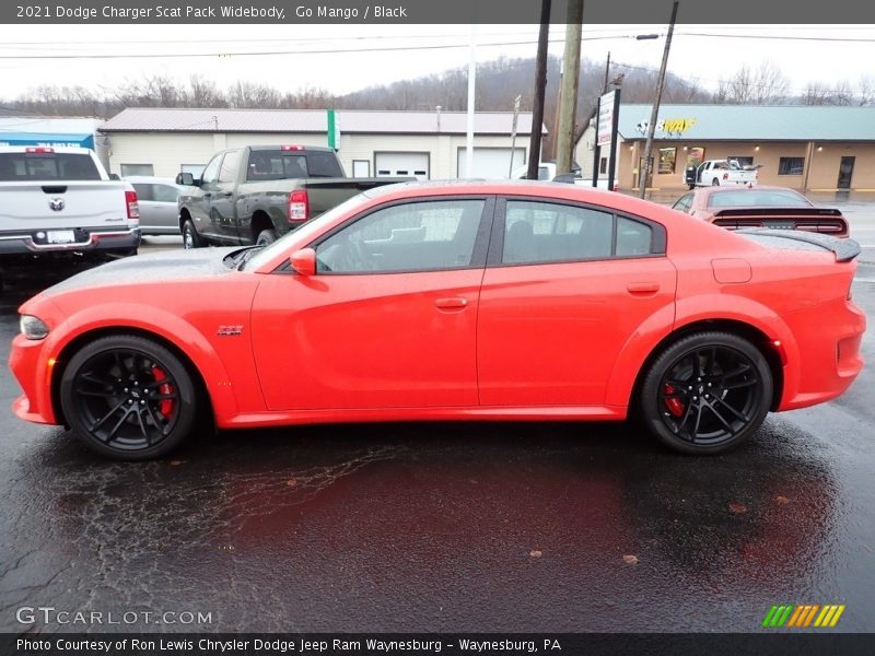 Go Mango / Black 2021 Dodge Charger Scat Pack Widebody