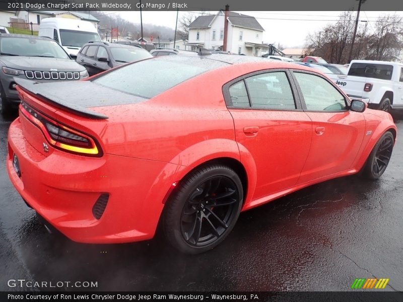 Go Mango / Black 2021 Dodge Charger Scat Pack Widebody