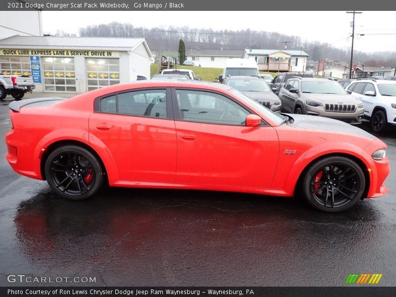 Go Mango / Black 2021 Dodge Charger Scat Pack Widebody