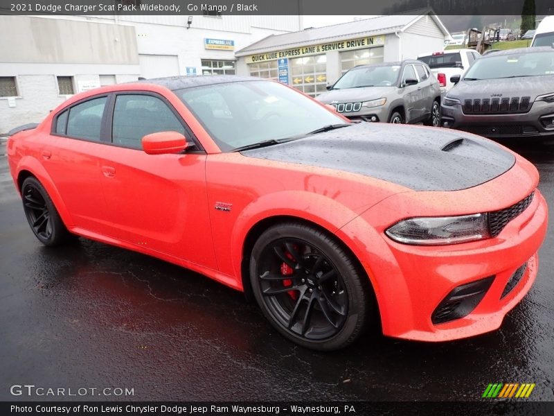 Go Mango / Black 2021 Dodge Charger Scat Pack Widebody