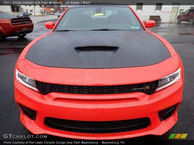 Go Mango / Black 2021 Dodge Charger Scat Pack Widebody