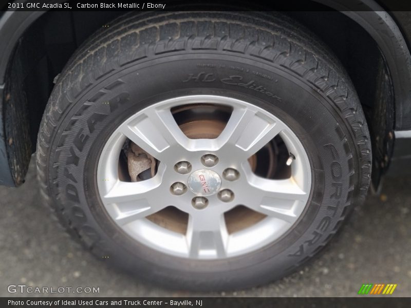 Carbon Black Metallic / Ebony 2011 GMC Acadia SL