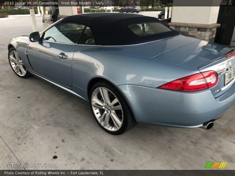 Frost Blue Metallic / Ivory 2010 Jaguar XK XK Convertible