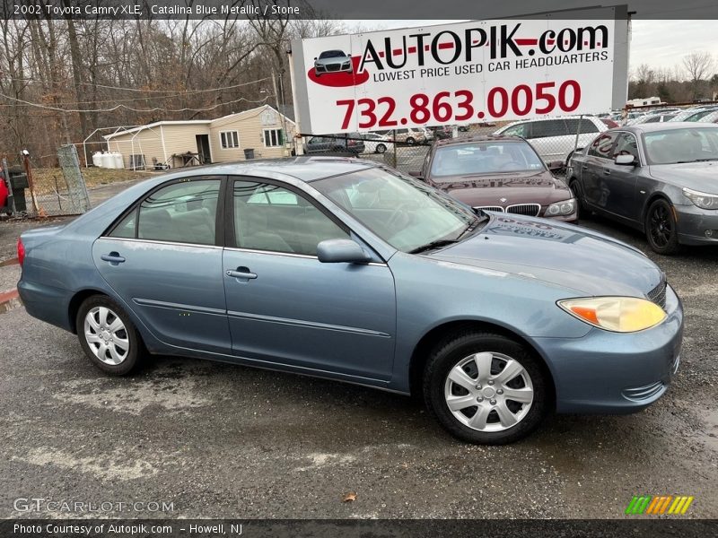 Catalina Blue Metallic / Stone 2002 Toyota Camry XLE