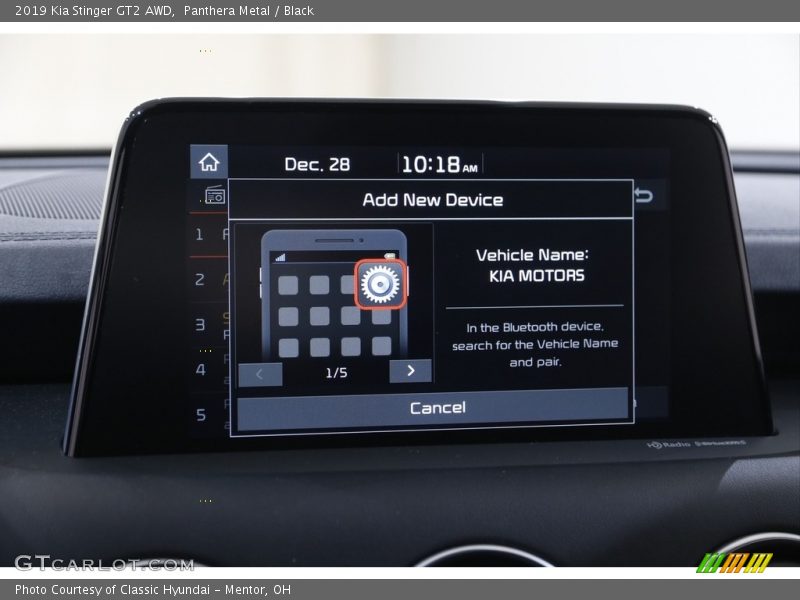 Panthera Metal / Black 2019 Kia Stinger GT2 AWD