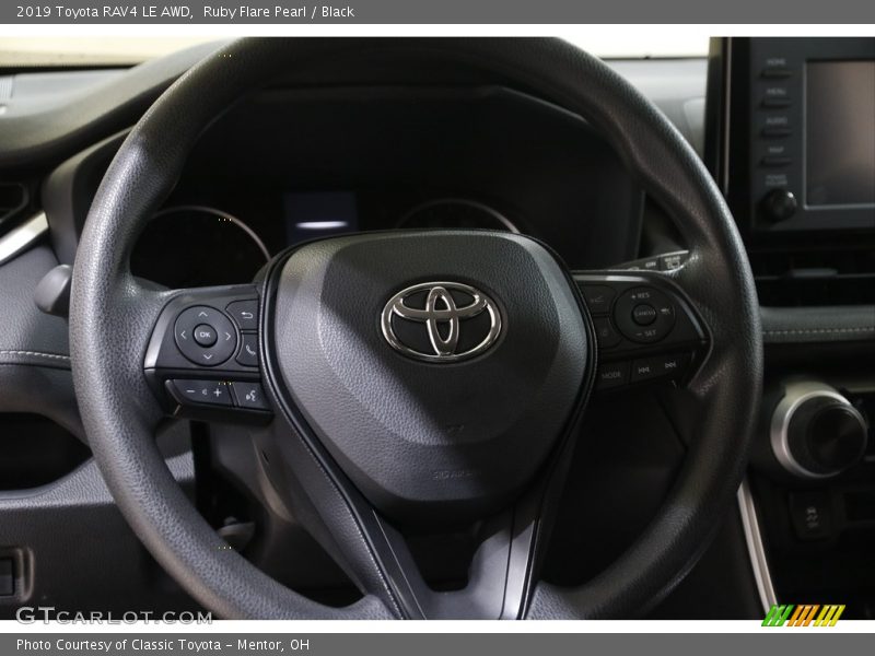 Ruby Flare Pearl / Black 2019 Toyota RAV4 LE AWD