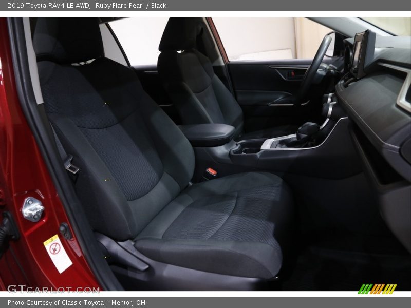 Ruby Flare Pearl / Black 2019 Toyota RAV4 LE AWD