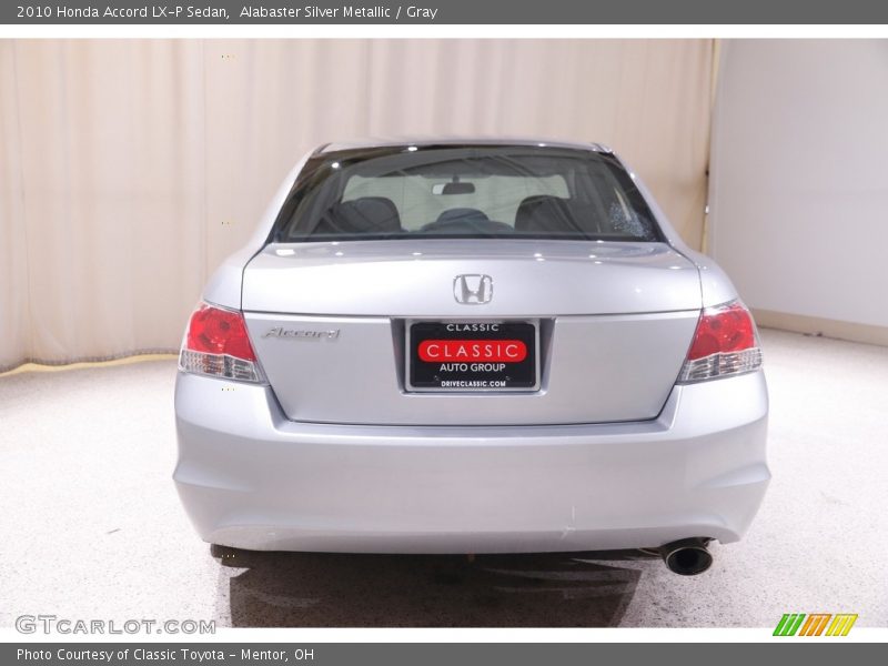 Alabaster Silver Metallic / Gray 2010 Honda Accord LX-P Sedan