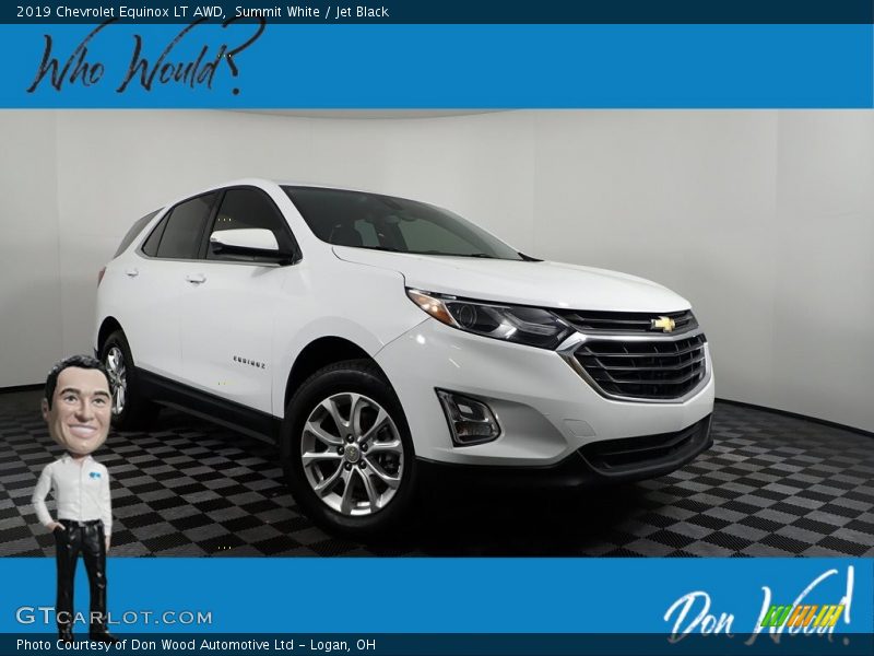 Summit White / Jet Black 2019 Chevrolet Equinox LT AWD