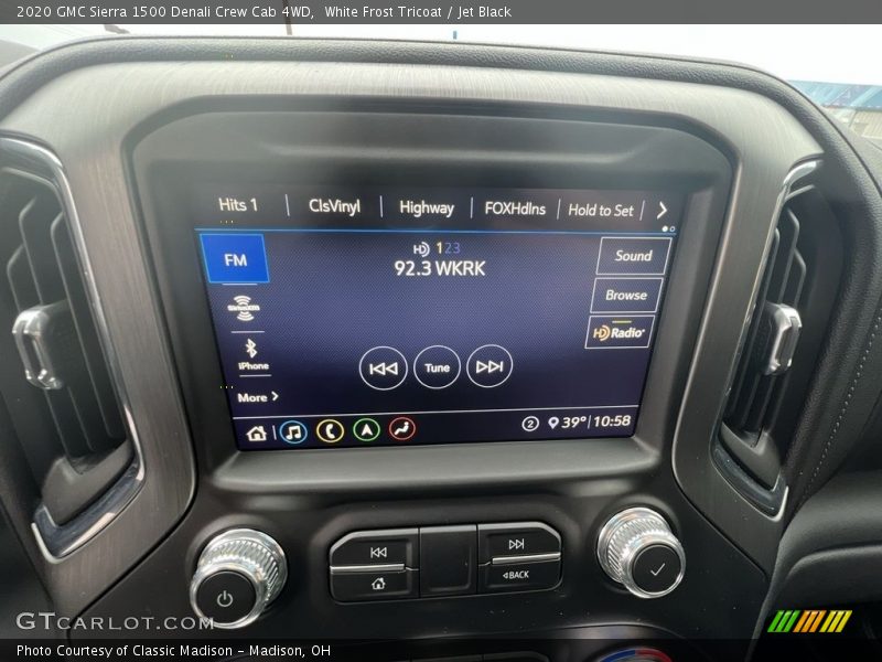 White Frost Tricoat / Jet Black 2020 GMC Sierra 1500 Denali Crew Cab 4WD